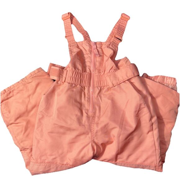 Cat & Jack Toddler Girls Pink Bib Overalls Snow Pants, Size 2T - Picture 5 of 6